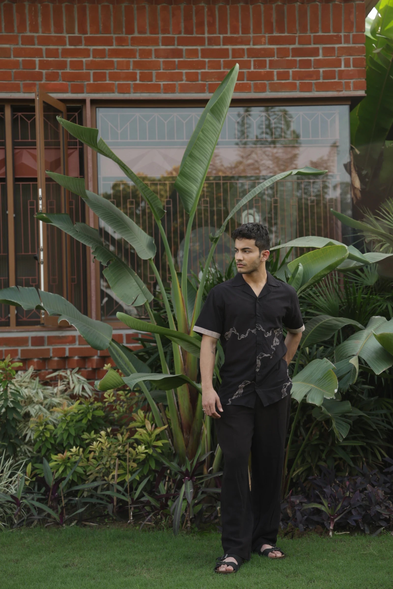 Black slate Mens Cotton Shirt