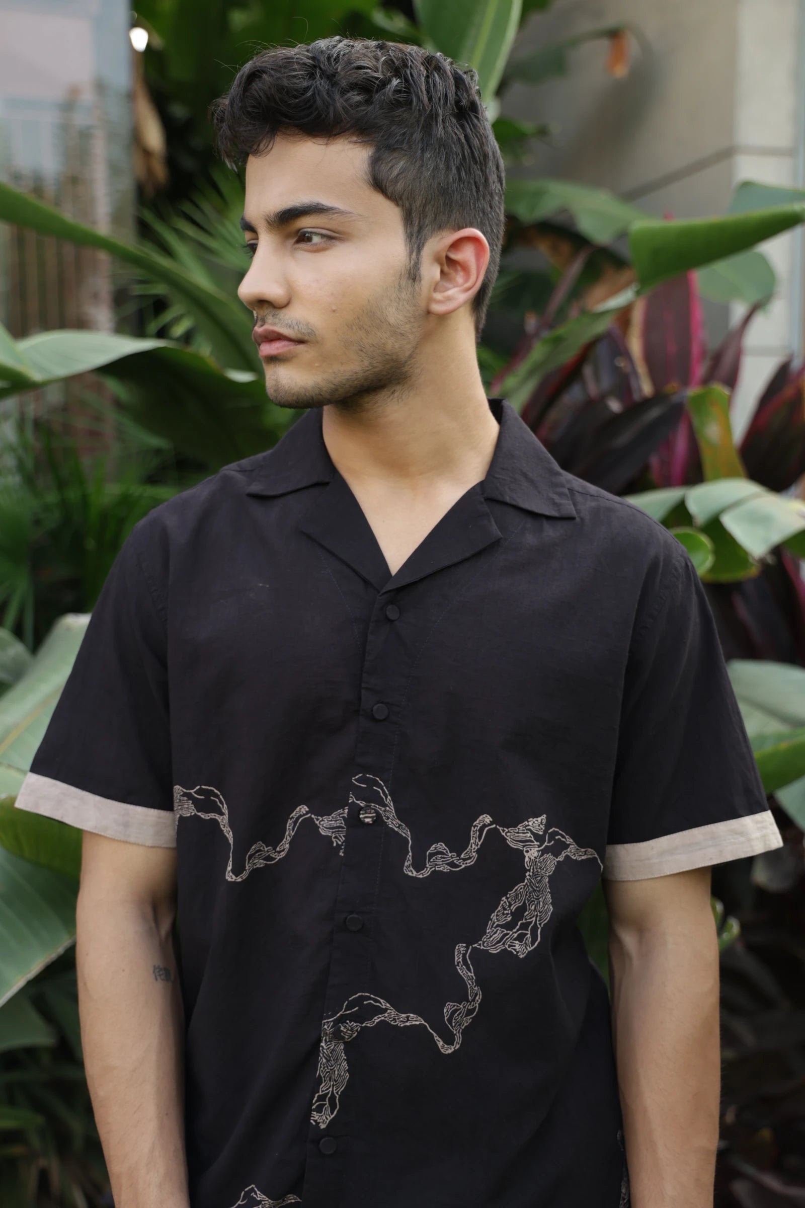 Black slate Mens Cotton Shirt