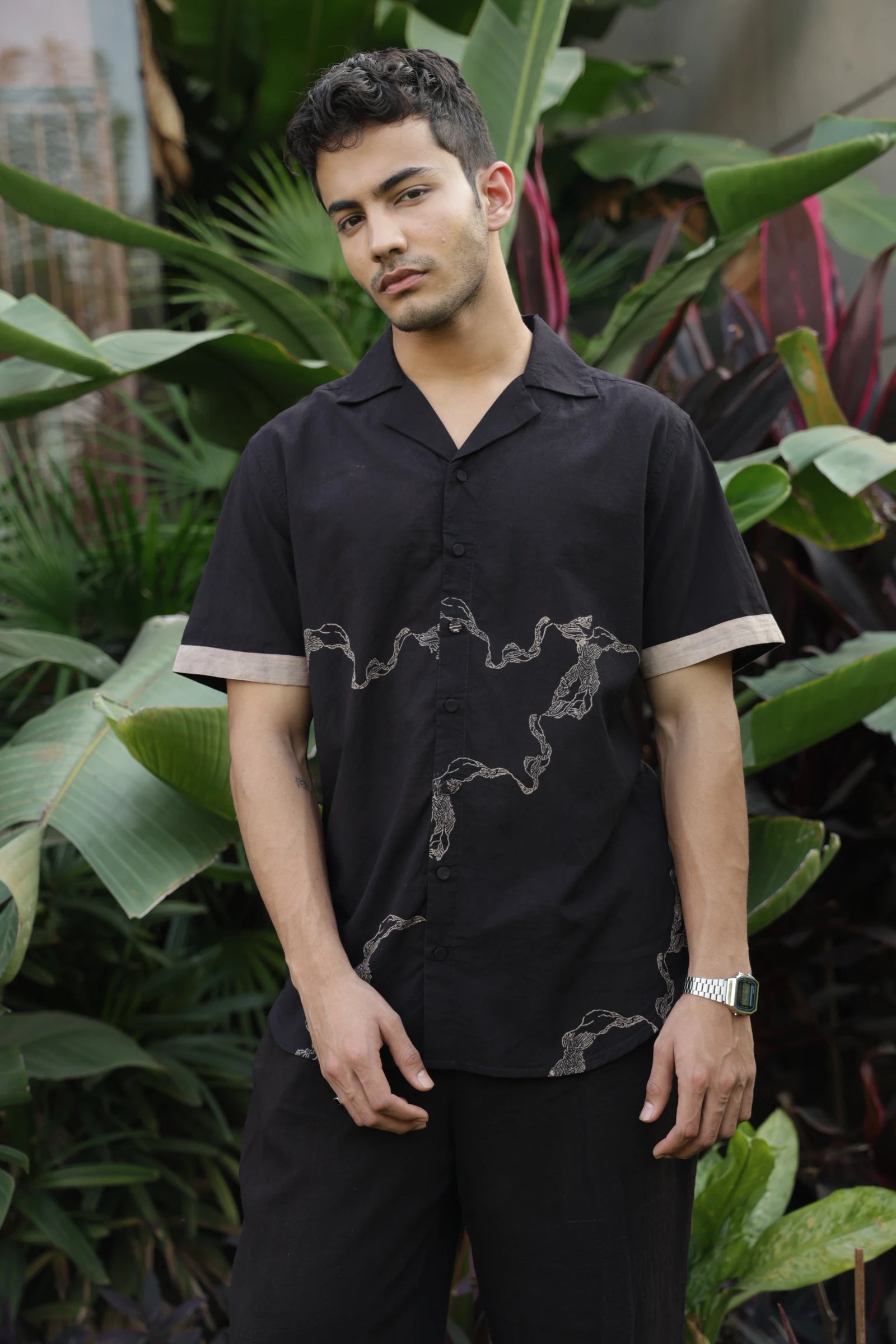 Black slate Mens Cotton Shirt