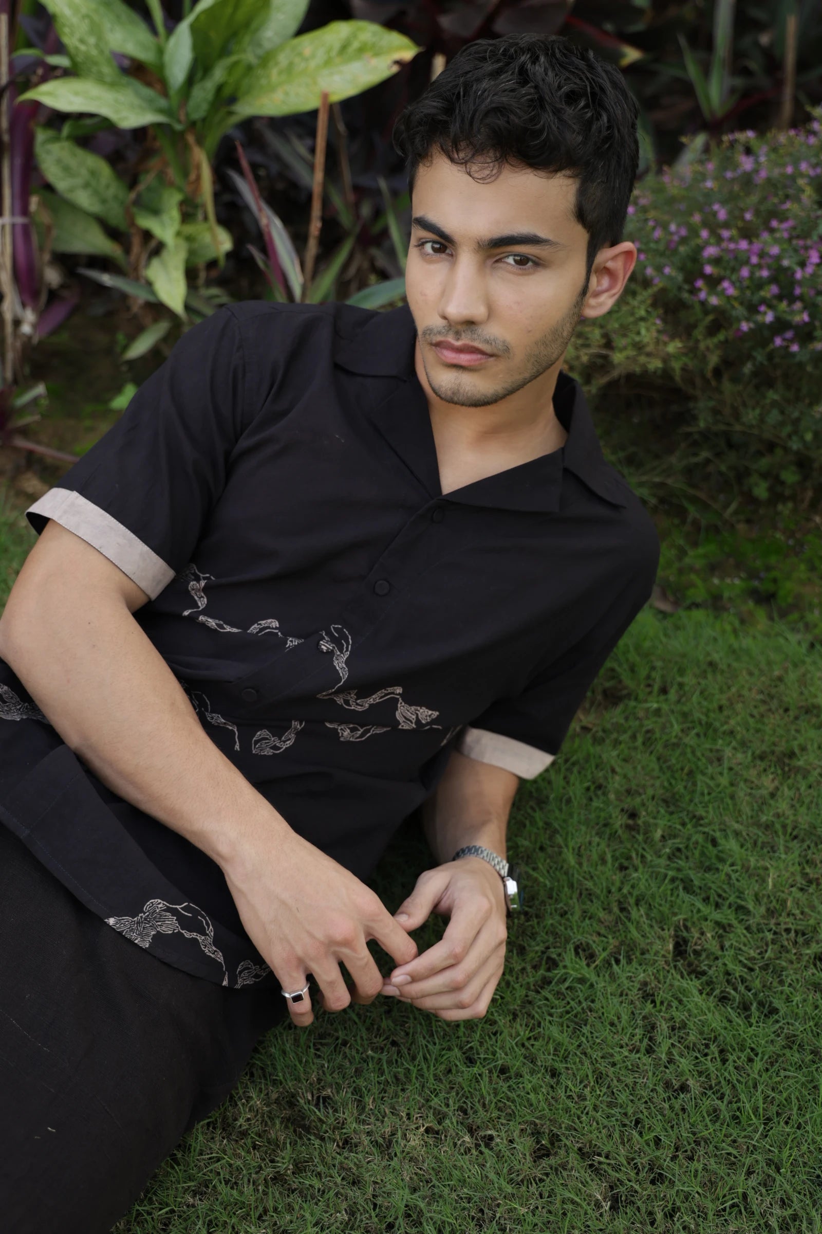 Black slate Mens Cotton Shirt