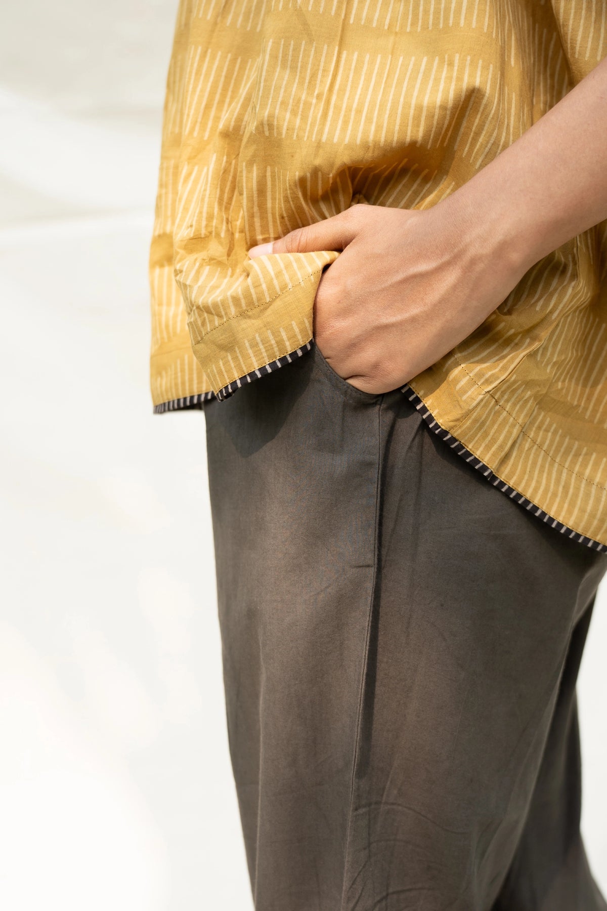 Cotton Grey Narrow with Pockets