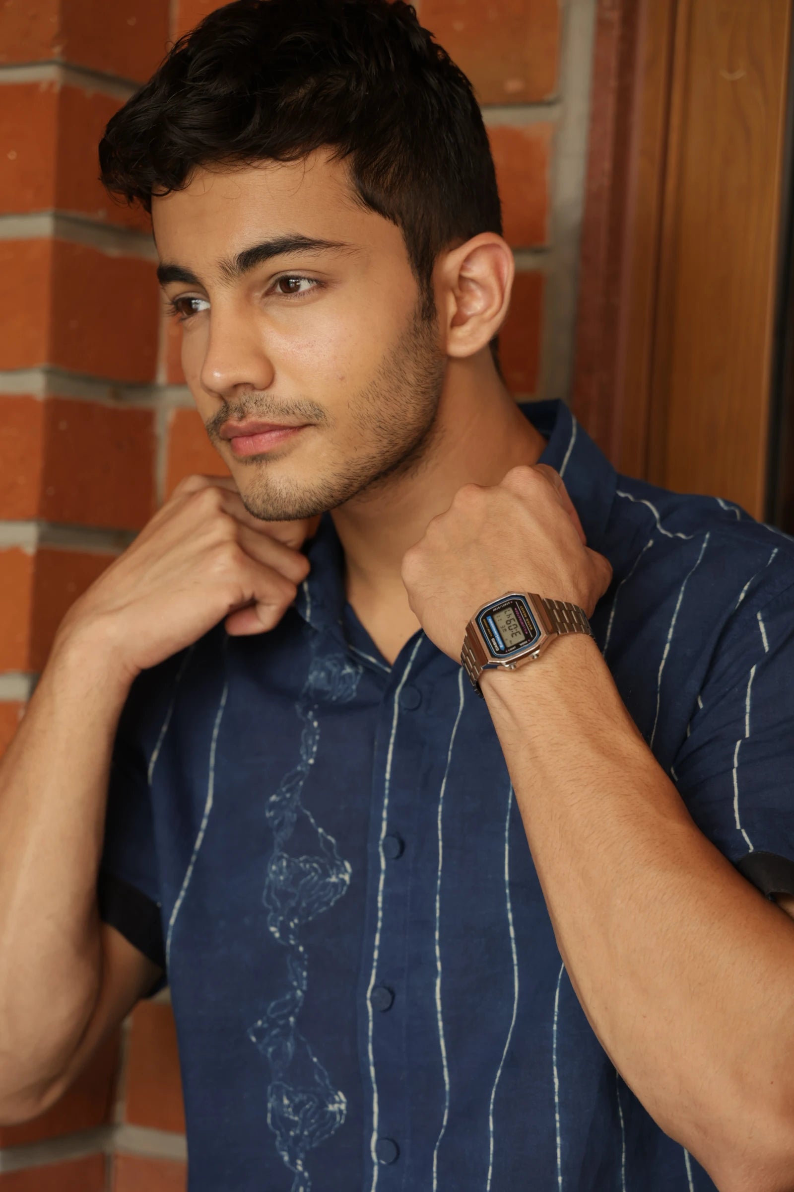 Indigo Terrain Mens Cotton Shirt