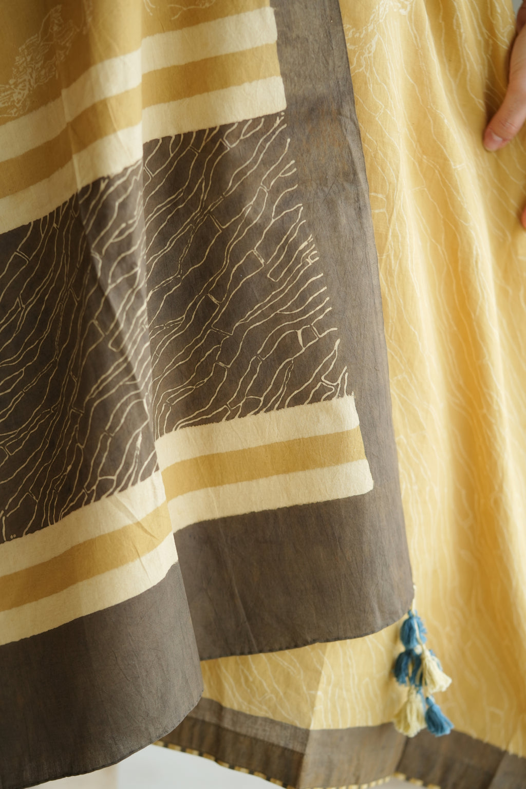 Mustard Cotton Dupatta