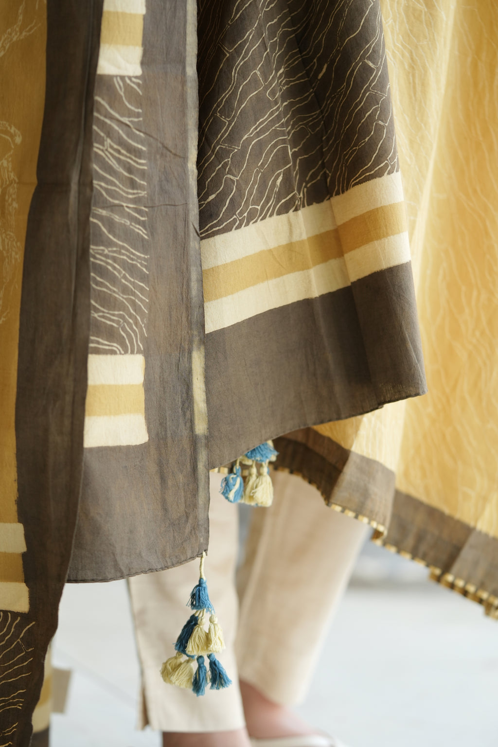 Mustard Cotton Dupatta