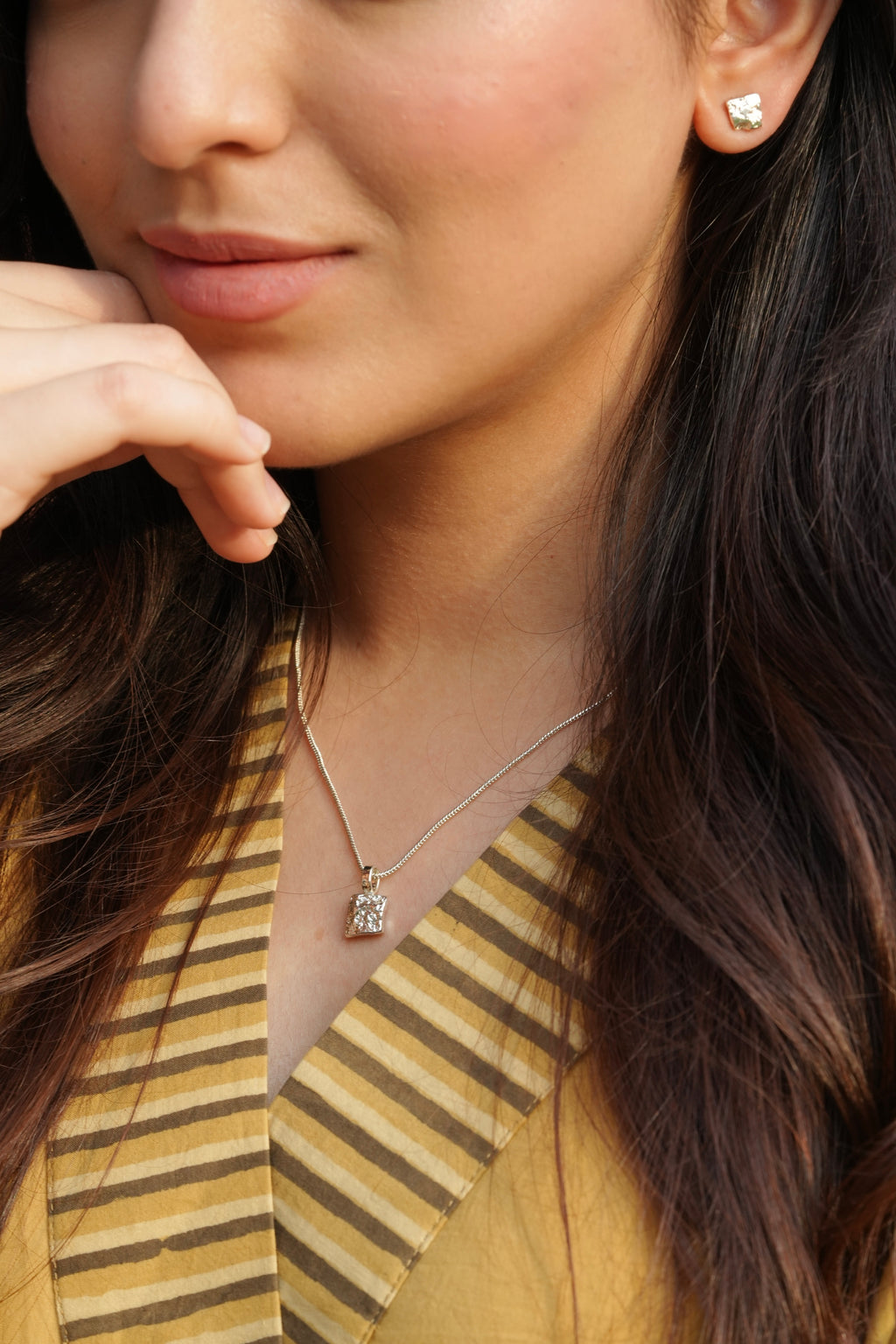 Izel - 92.5 Silver Plated set