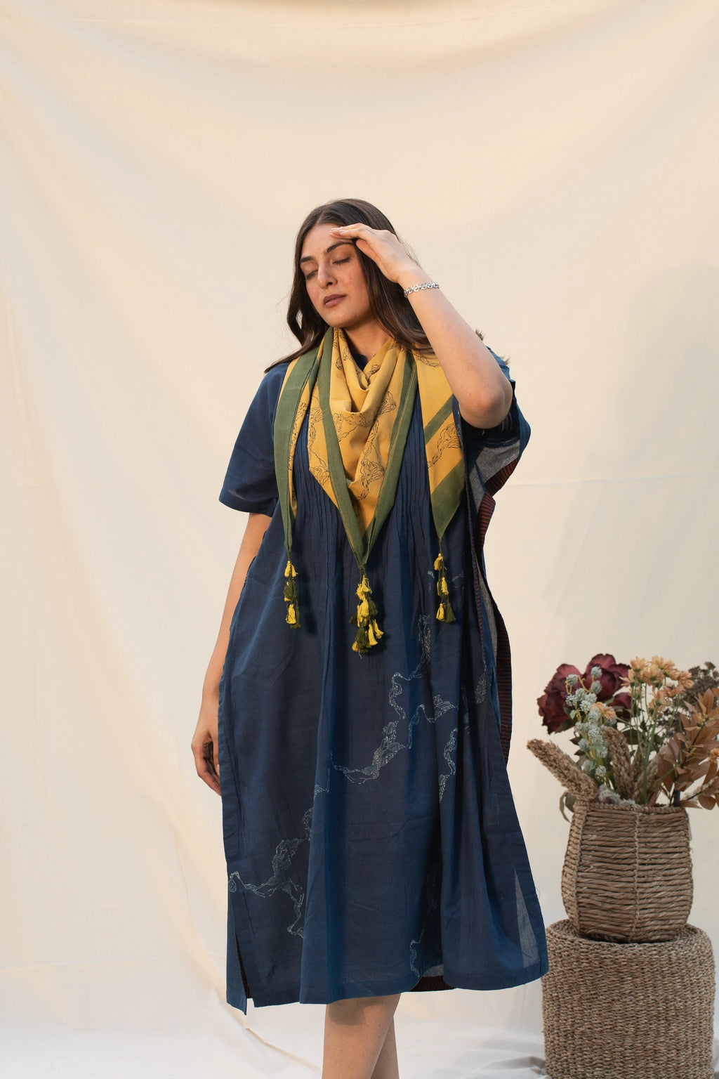 Mustard Bloom Scarf