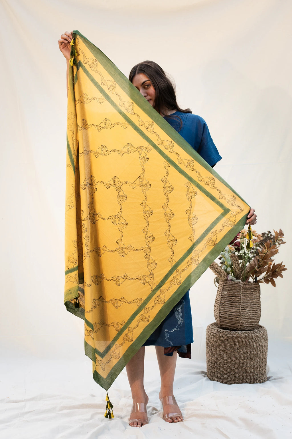 Mustard Bloom Scarf