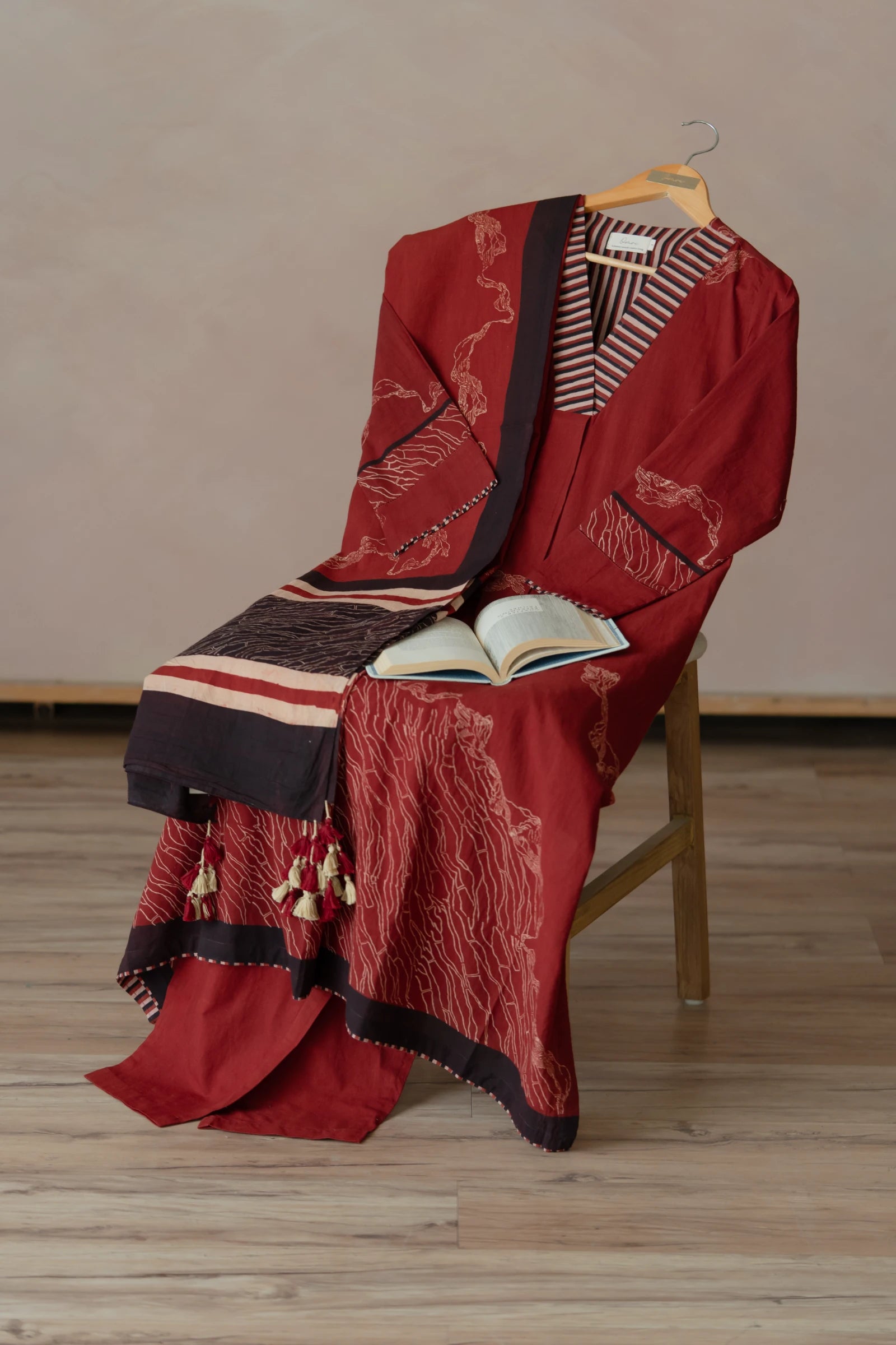 Red Cotton Dupatta