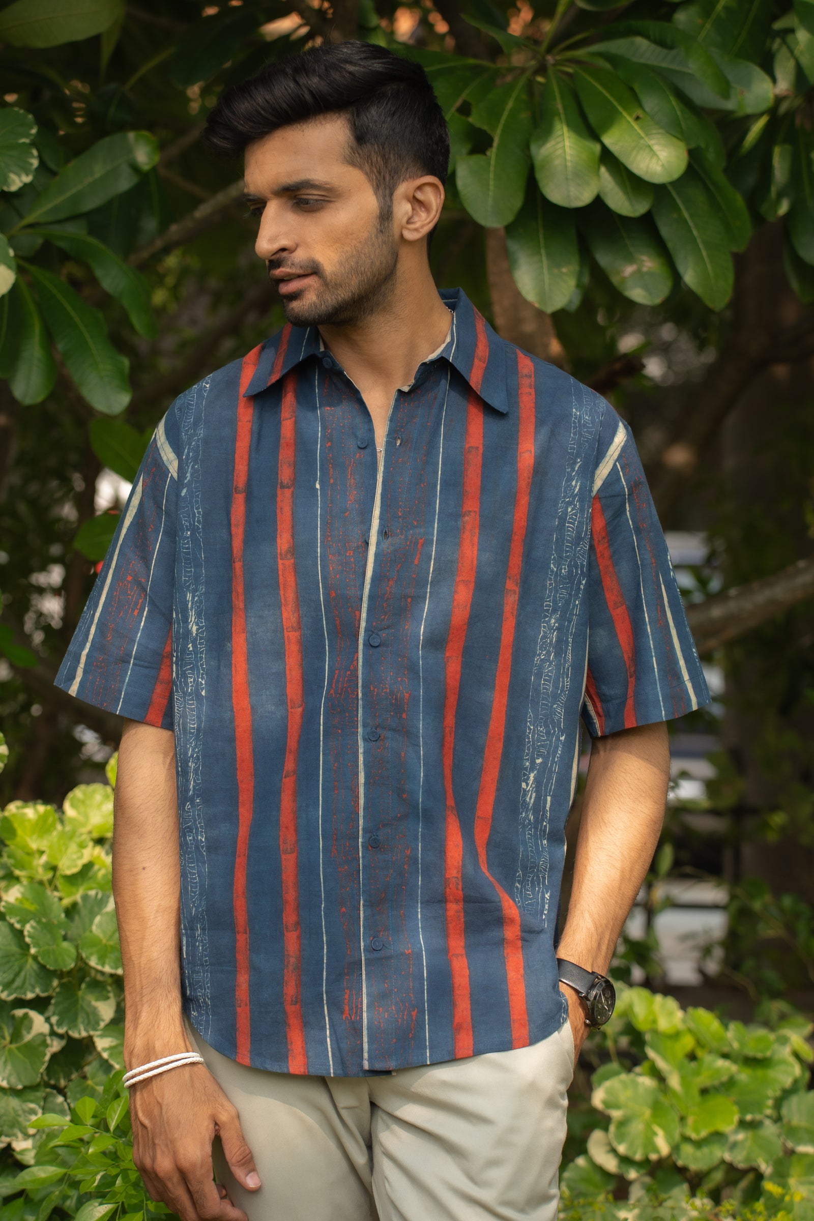 Indigo Stripes Mens Shirt