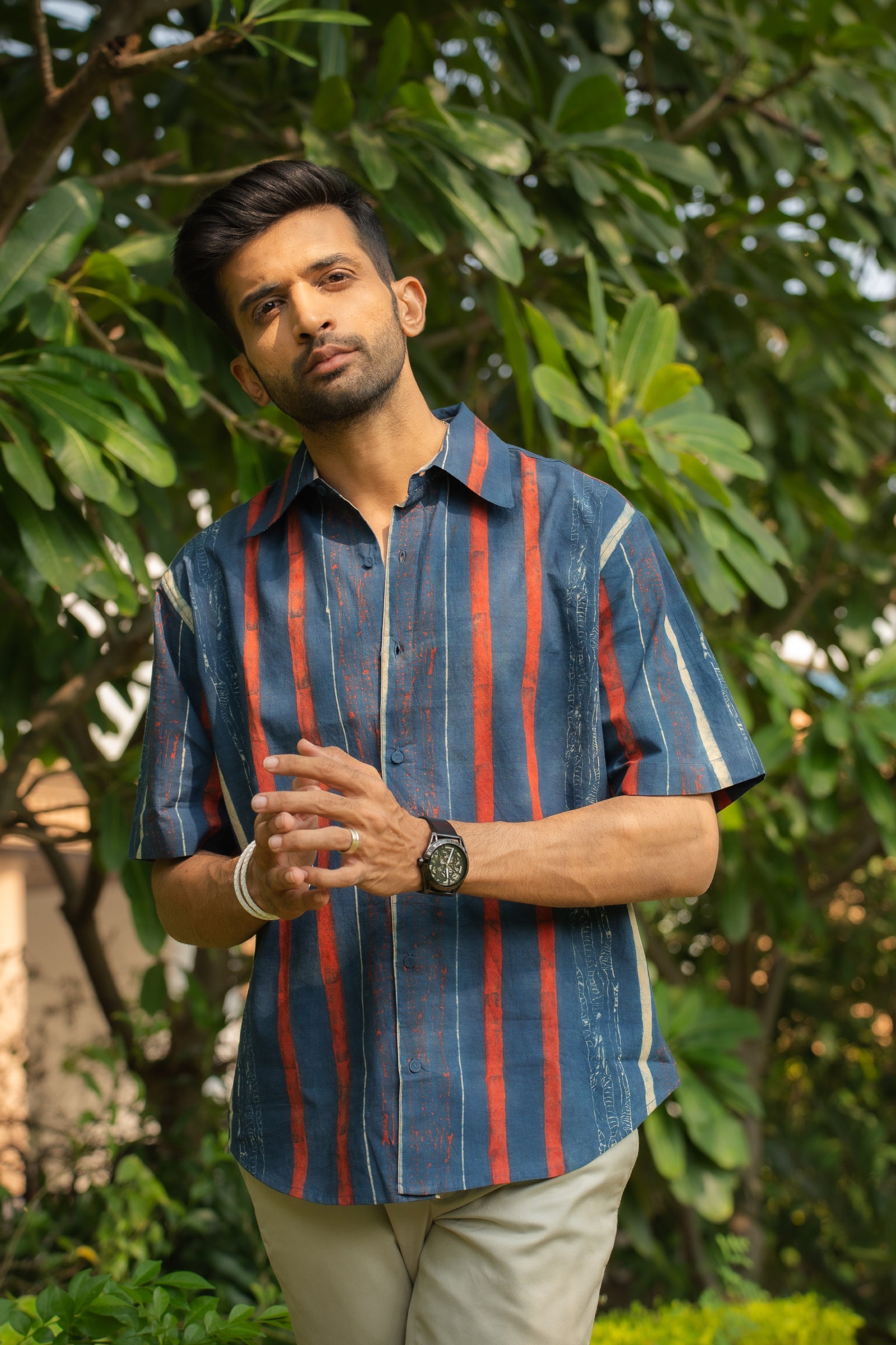 Indigo Stripes Mens Shirt