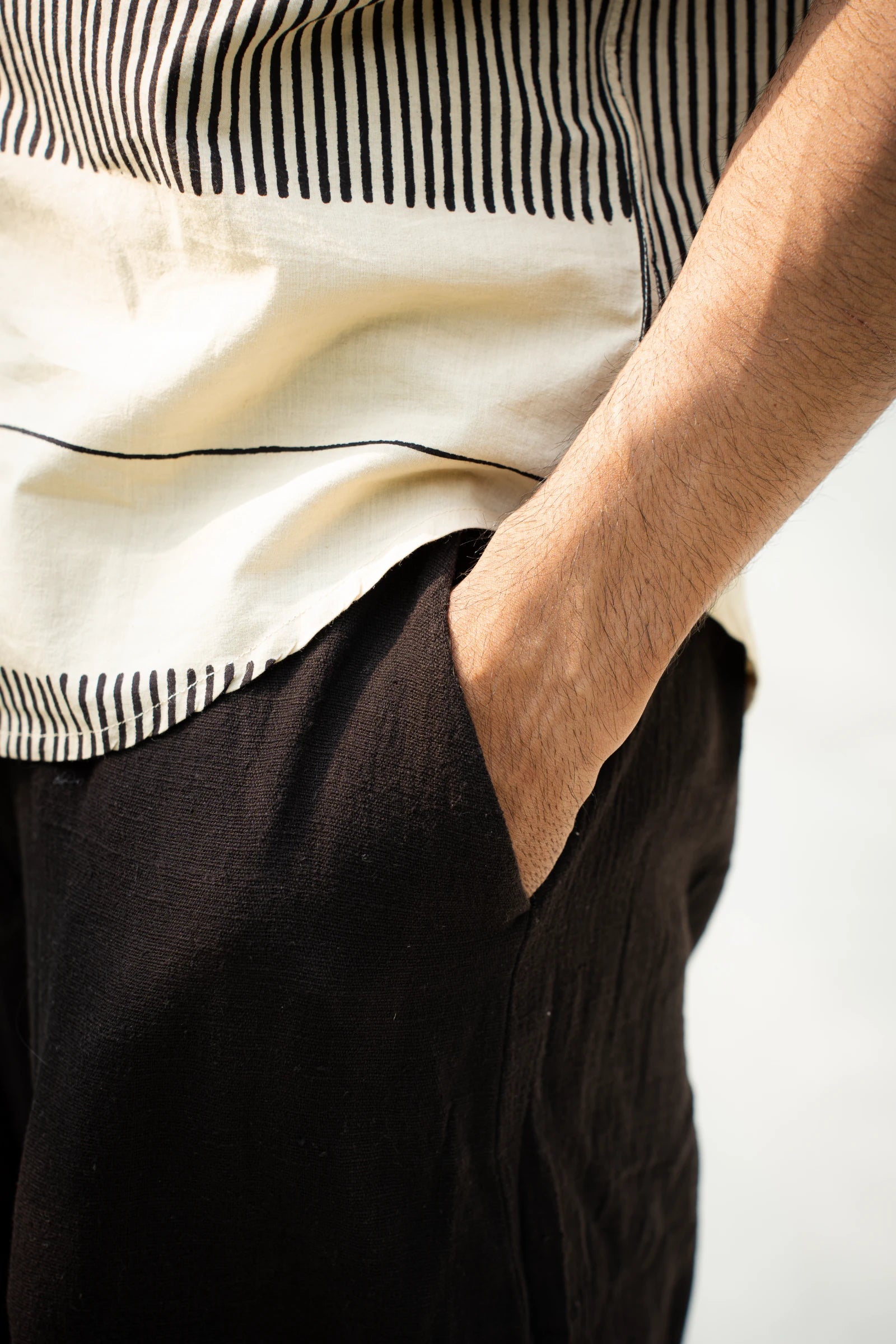 Off White Linear Mens Shirt