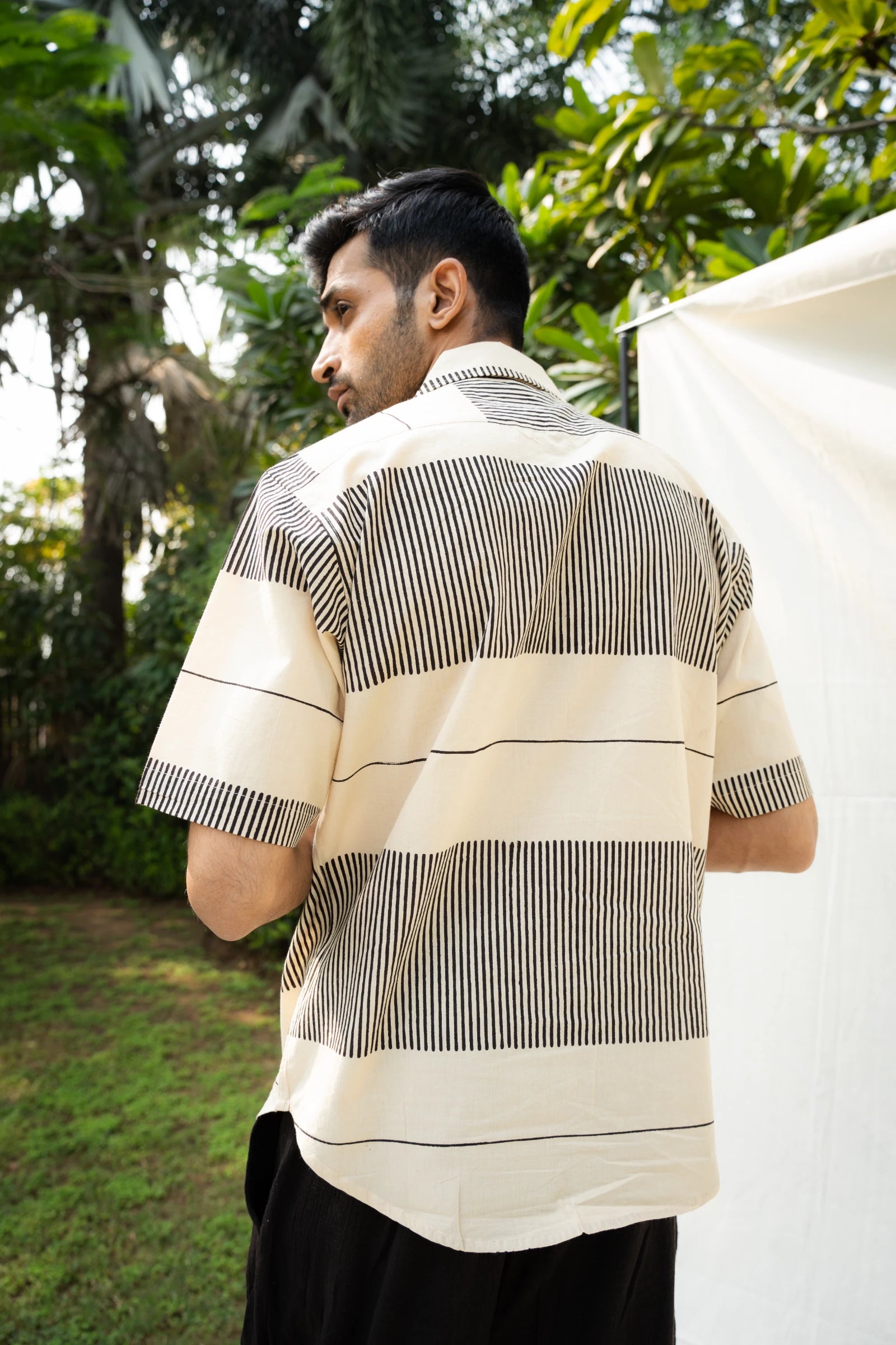 Off White Linear Mens Shirt