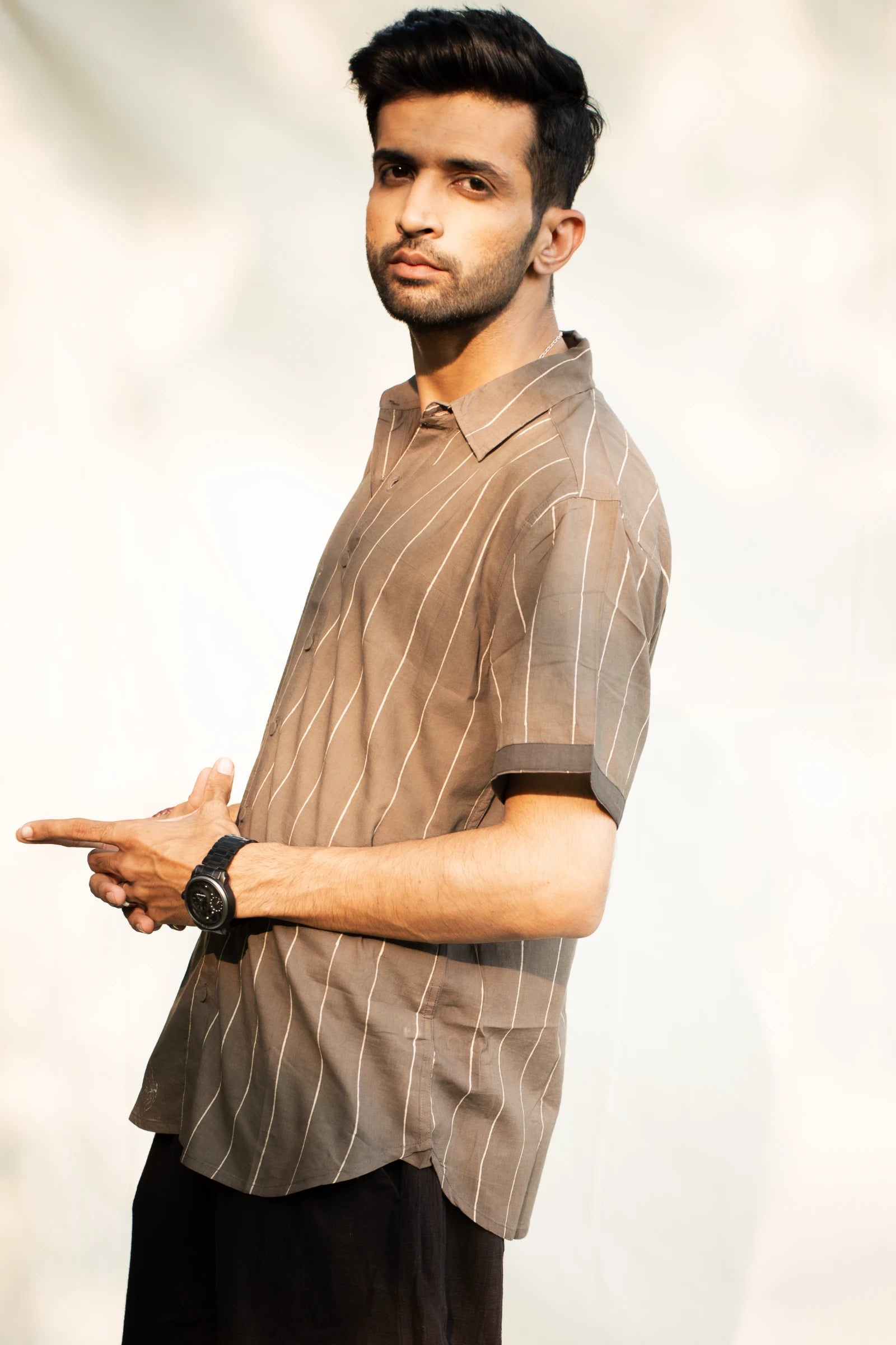 Grey Terrain Mens Shirt