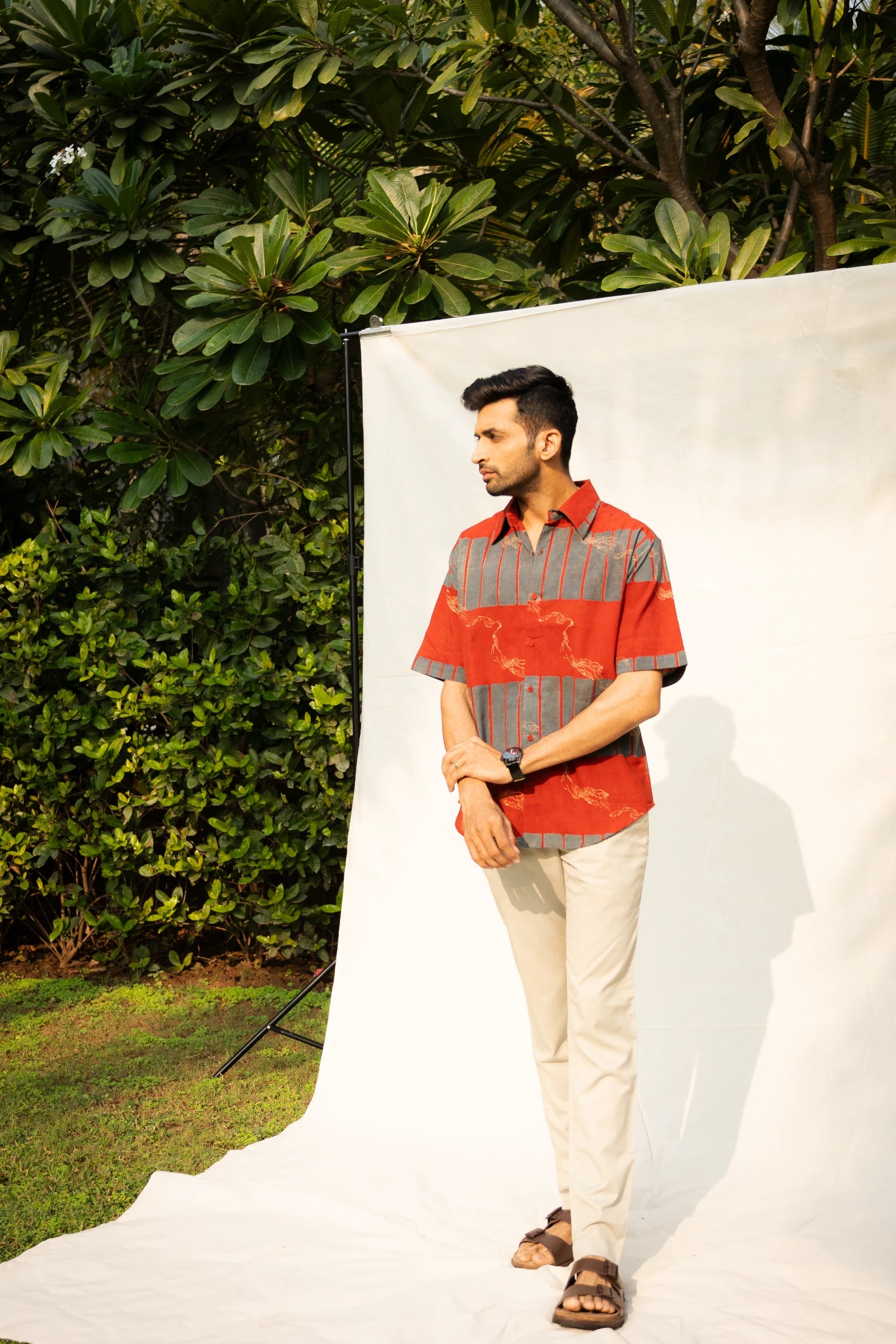 Red Terrain Mens Shirt