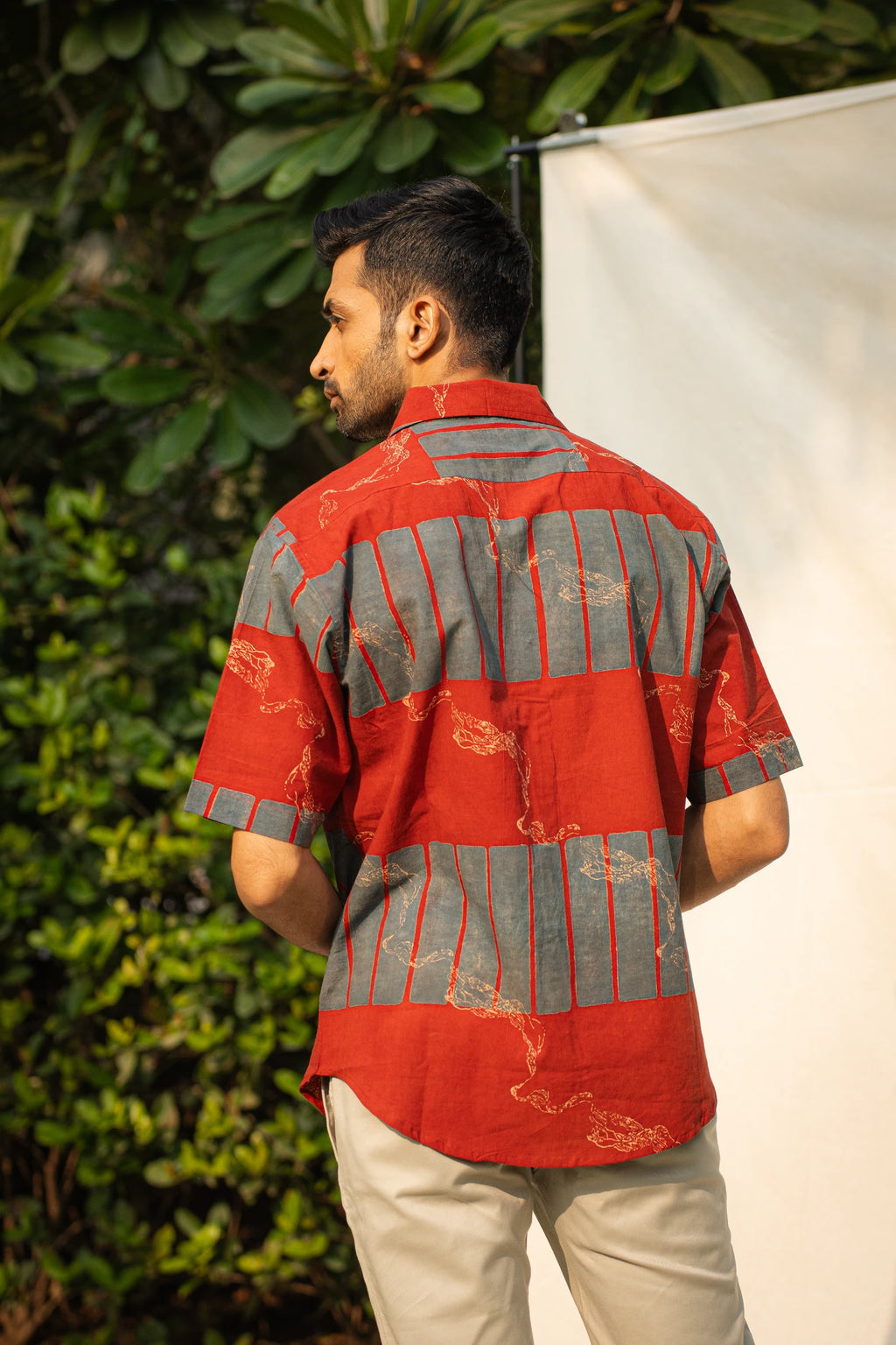 Red Terrain Mens Shirt