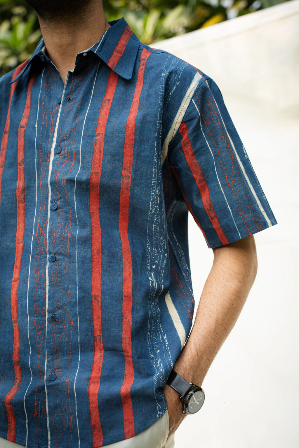 Indigo Stripes Mens Shirt
