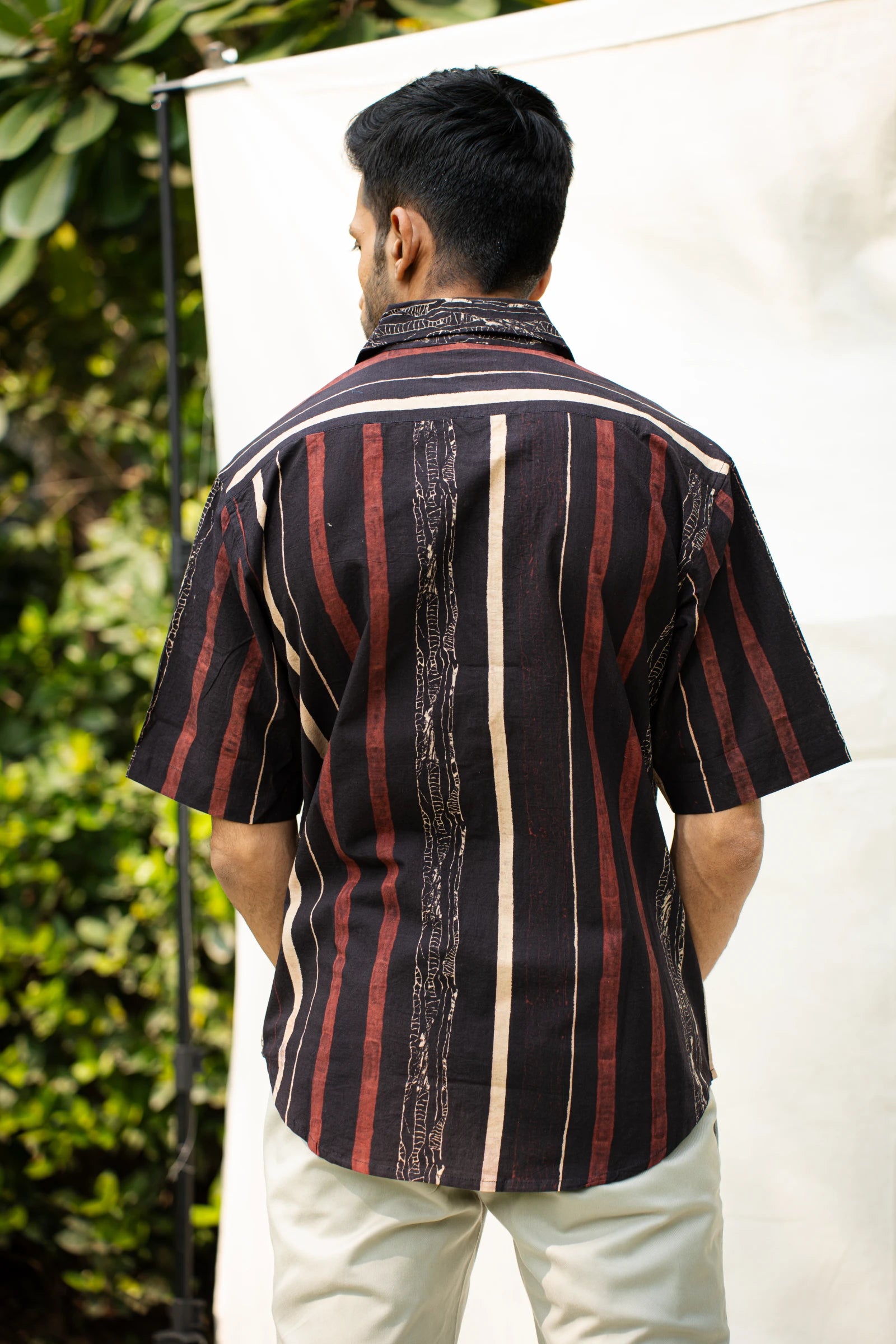 Black Stripes Mens Shirt