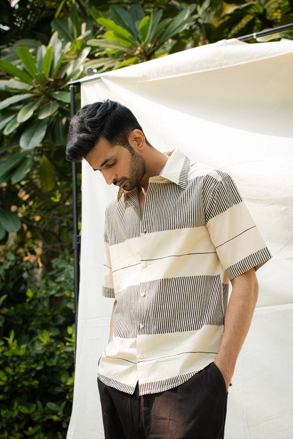 Off White Linear Mens Shirt