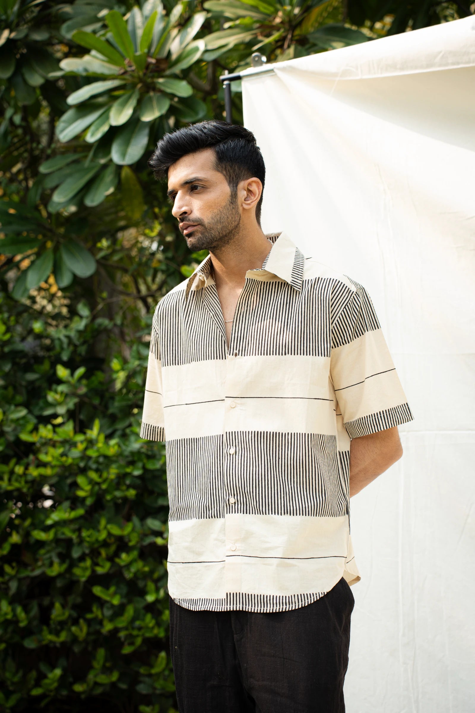 Off White Linear Mens Shirt
