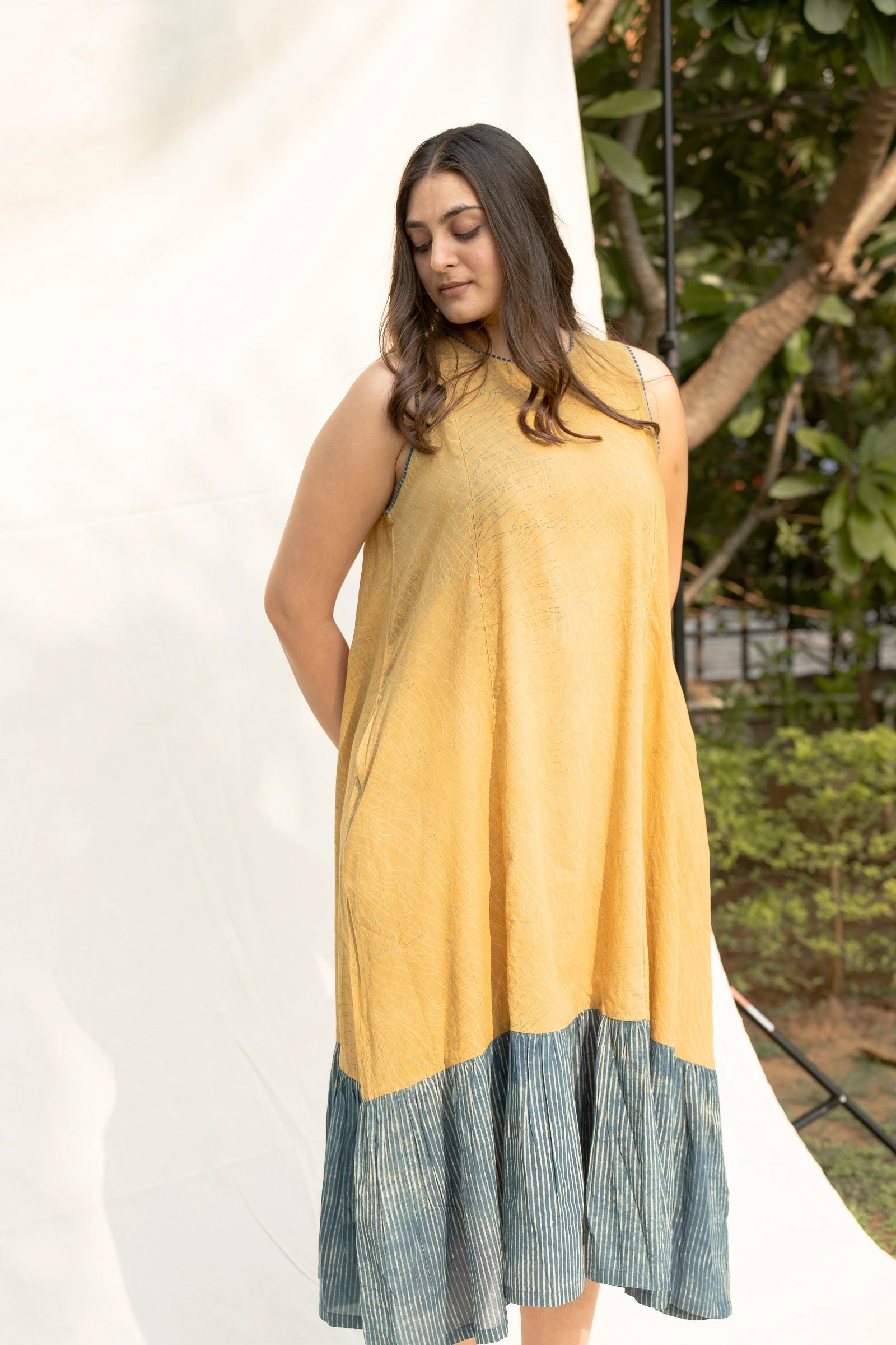 Mustard Sleeveless Dress