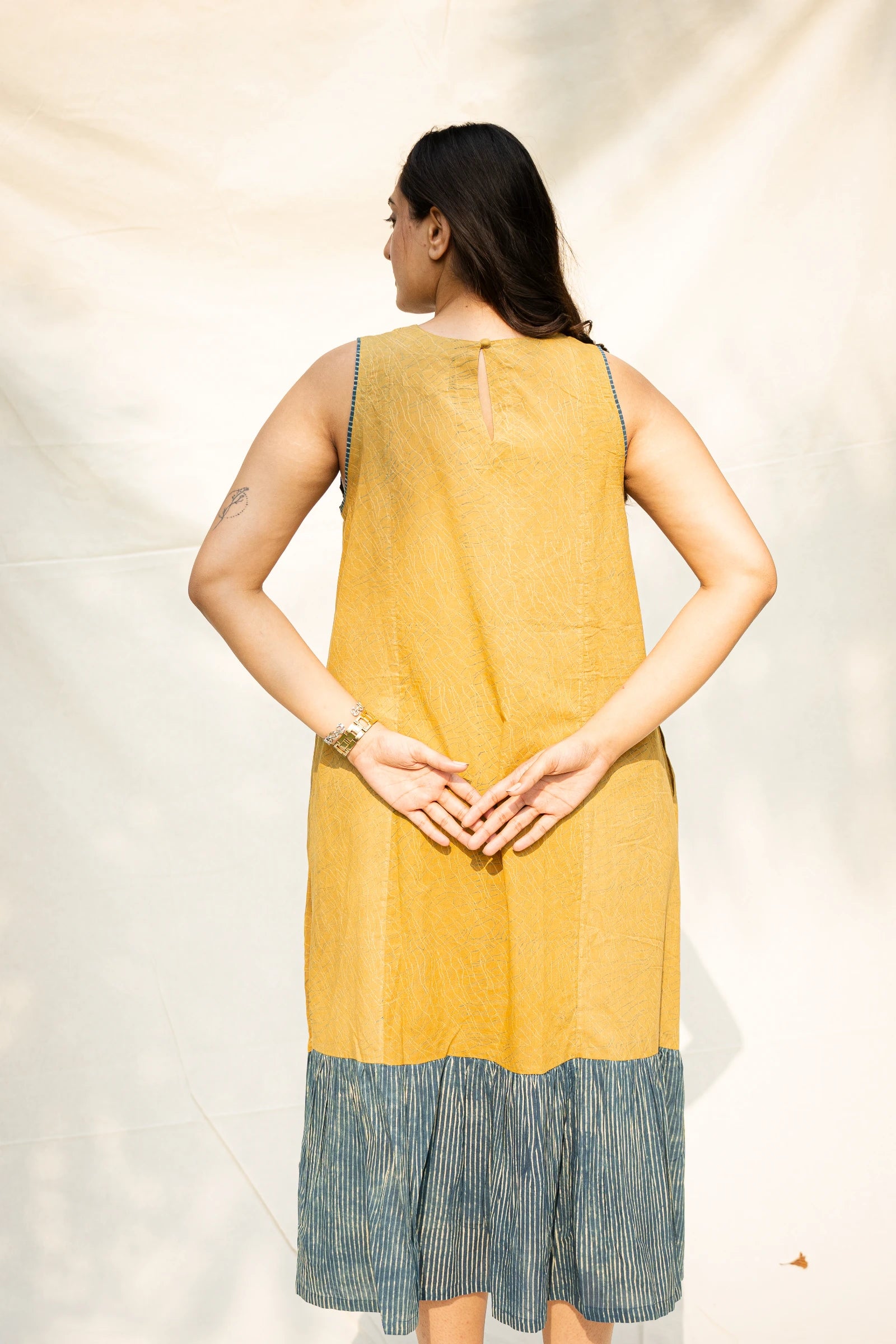 Mustard Sleeveless Dress