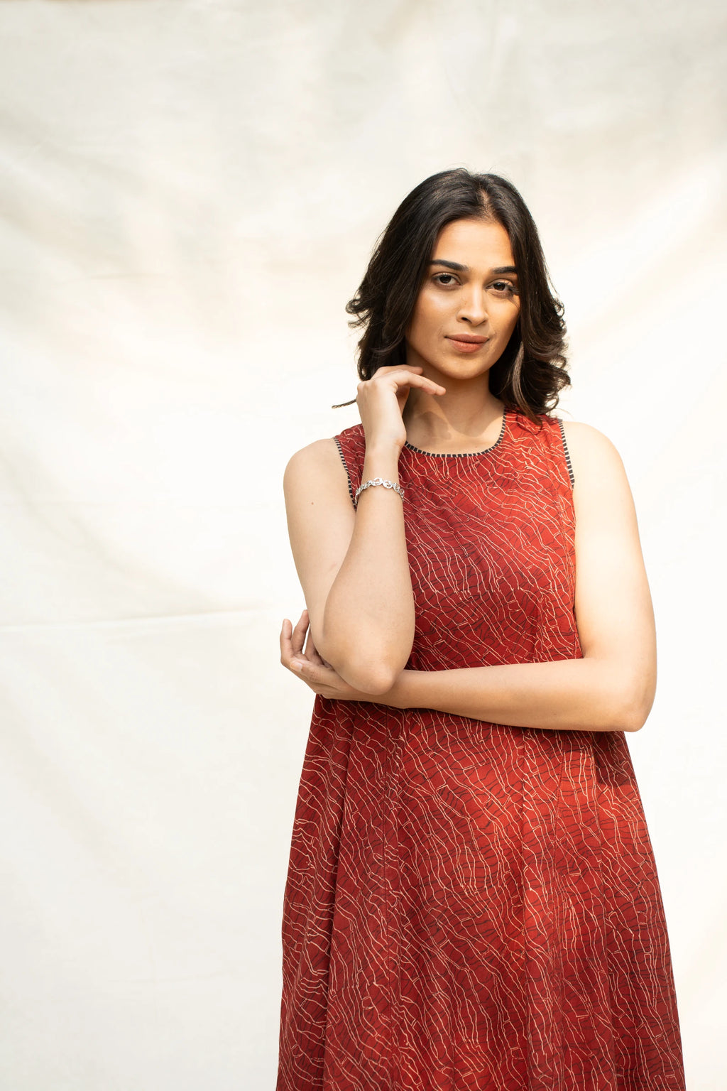 Red Sleeveless Dress