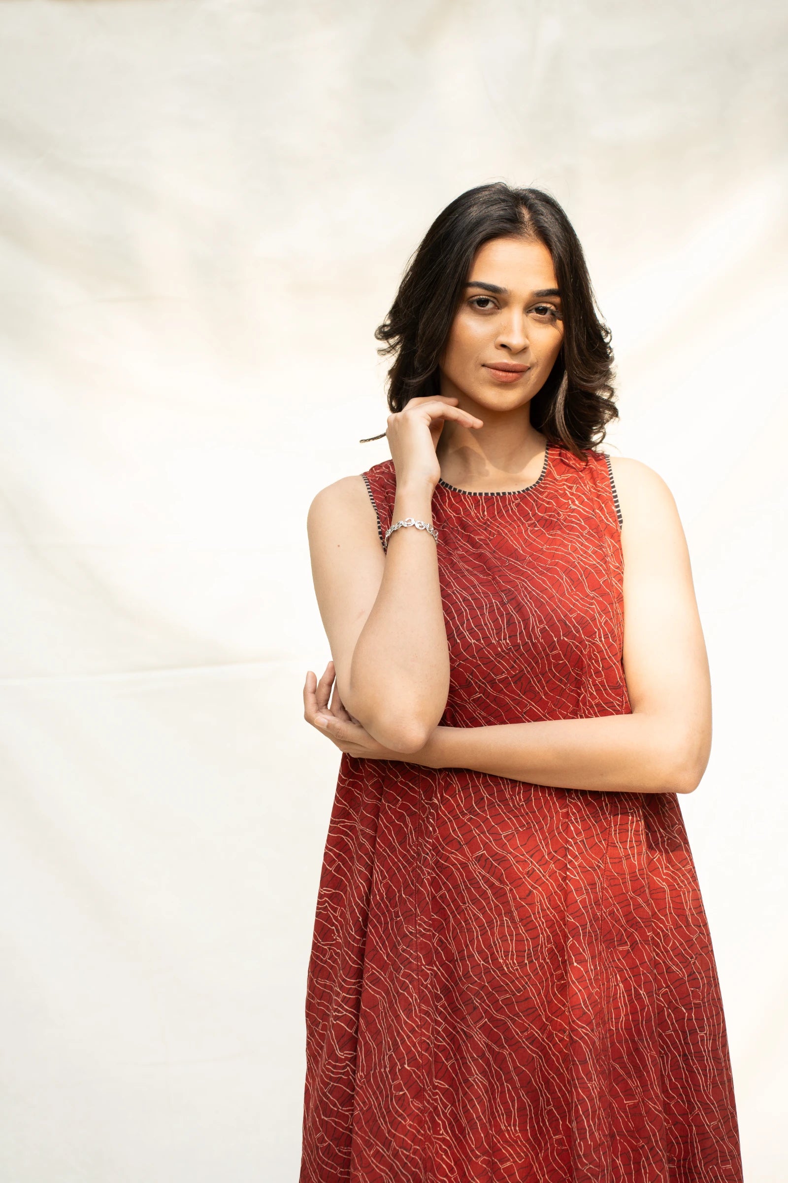 Red Sleeveless Dress