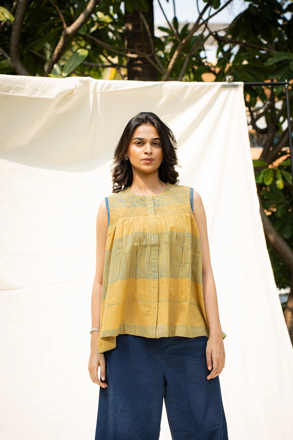Mustard Sleeveless Top