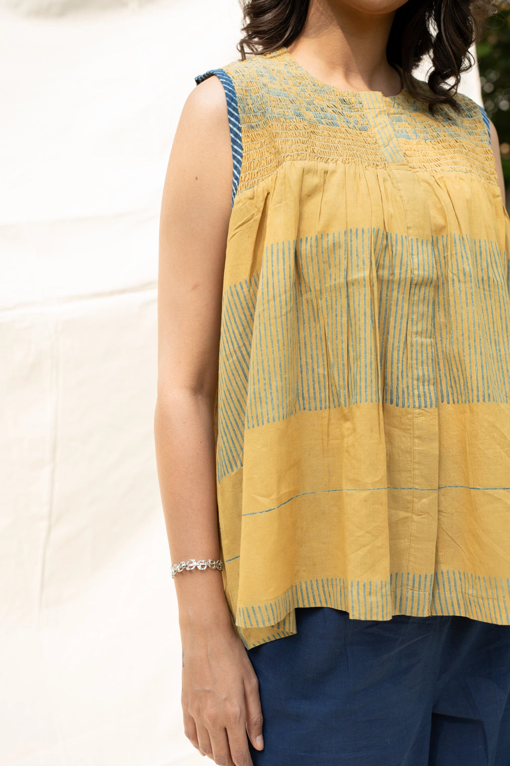 Mustard Sleeveless Top